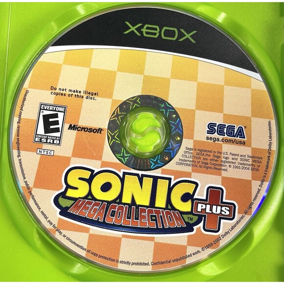 Sonic Mega Collection Plus Microsoft Xbox 2004 Disc & Case Tested - Picture 4 of 8
